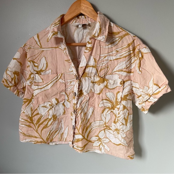 Rachel Zoe Floral Button-Up Top Size Small - Picture 3 of 8